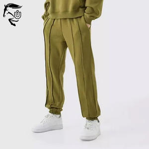 Custom <b>Manufacture</b> 2024 Boxy Oversized Men Acid Wash Blank Tracksuit With Premium Quality of Cotton Fleece Sweatsuits for Men - Product Image 5
