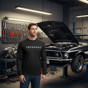 Camiseta promocional de manga larga LS Engine Firing Order V8 18726543 - Product Image 3