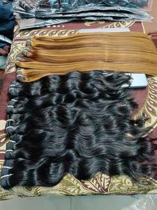 Cuticule alignée birmane vietnamienne cheveux humains bruts vendeurs de cheveux Remy indiens non traités pour vague d'eau vague profonde vierge bouclée - Product Image 2