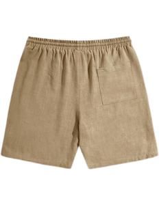 Pantalones Cortos Deportivos Formales para Hombre, Logotipo Personalizado, 100% Lona, 380 GSM, Decoración Vintage, Cintura Elástica, para Entrenamientos - Product Image 5