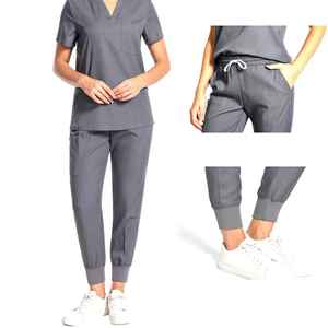 Uniformes de uniforme personalizado, conjuntos de enfermera con bolsillos, uniformes sanitarios, conjuntos de uniformes de higo, uniformes de hospital de verano - Product Image 3