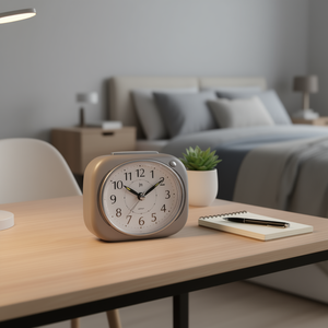 Lowell Grey Alarm <b>Clock</b> JA 7109G Stylish Desk & <b>Table</b> <b>Clock</b> - Product Image 3