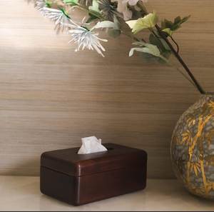 Porte-serviettes en bois antique de style élégant, boîte à mouchoirs, personnalisé, salon, bureau, comptoir de réception, au meilleur prix - Product Image 3