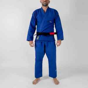 Kimono BJJ Jiu Jitsu Kingz Ultra Light Blue personnalisé, tissage perlé, uniforme BJJ - Product Image 5