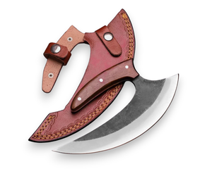 Couteau Ulu japonais en acier 12c27, fourreau en cuir, forgé sur mesure, couteau de cuisine japonais fait à la main, OEM, couteaux professionnels - Product Image 2