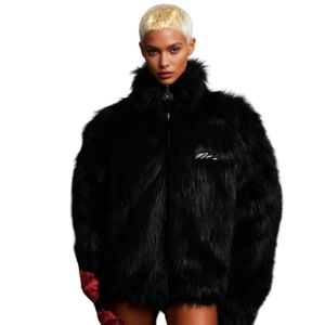 Manteau en fourrure pour femmes, hiver, manches longues, veste chaude en peluche, surdimensionné, streetwear de luxe, vêtements d'extérieur, manteau d'hiver unisexe, mode d'hiver, chaud - Product Image 1