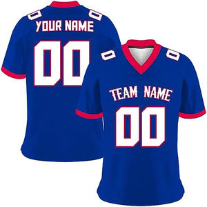 Ropa DE EQUIPO PROFESIONAL Uniforme de fútbol americano Logotipo personalizado Dos camisetas de fútbol para hombres Solo usado - Product Image 5