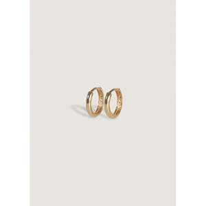 Petites boucles d'oreilles Huggie en or rose, style religieux tendance, plaqué or rhodié, ensemble géométrique diamant et perle pour mariages et fêtes - Product Image 1