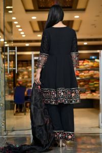 Salwar Kameez, Ropa Étnica para Mujer, Elegante y Casual, 100% Algodón, Cuello en V, Manga Larga, Bordado, Kurti, Conjunto de Vestido Anarkali - Product Image 2