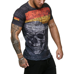 Camiseta Deportiva Informal para Hombre, Personalizada al por Mayor con Logotipo de Marca, de Poliéster/Algodón, Transpirable, Ligera, de Secado Rápido, con Impresión Totalmente Personalizada - Product Image 2