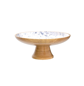 Frutal grande de madera, cuenco de cristal para servir, cuenco decorativo para utensilios de cocina y restaurantes, mesa decorativa - Product Image 4