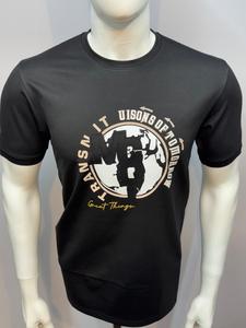 T-shirt à col rond solide mauve pour hommes 100% coton doux tissu extensible respirant séchage rapide coupe régulière vêtements décontractés à la mode - Product Image 5