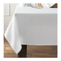 Nappe de table blanche de qualité supérieure 100% coton, fabrication en Inde, produits très vendus, tendance, luxe, fête, prix bas, haute qualité