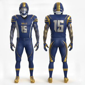 Uniforme de Fútbol Americano Personalizado Más Vendido, Top de Manga Corta de Talla Grande, 100% Poliéster, Ropa de Equipo Unisex - Product Image 6