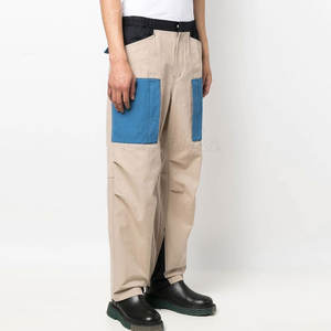 กางเกงคาร์โก้ผู้ชายสไตล์ลำลองเอวกลางมีกระเป๋าหลายกระเป๋าทรงตรงปรับแต่งได้น้ำหนักเบา - Product Image 3