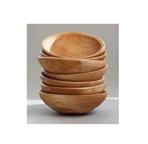 Tazón de Madera de Lujo Hecho a Mano para Ensaladas y Servir, Diseño Natural, Accesorio Decorativo para Mesa de Boda - Product Image 1