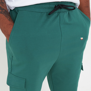 Pantalon de survêtement personnalisé pour hommes de haute qualité pour l'hiver coupe ajustée pantalon de jogging en polaire de couleur unie pantalon pour hommes lavé - Product Image 4