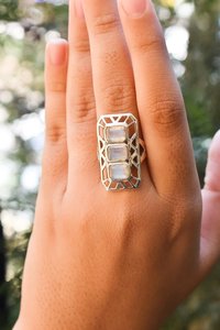 Anillo de piedra de Aguamarina de Plata de Ley 925, diseño único, corte esmeralda, anillo de rodio de plata, regalo de fiesta de compromiso de boda - Product Image 4