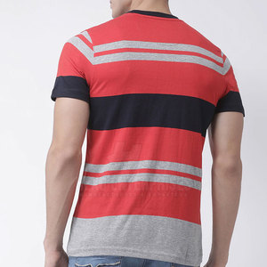 T-shirt décontracté de haute qualité pour hommes Tissu tricoté respirant Conception confortable à col rond Style teint uni unique - Product Image 4