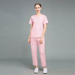 Ensembles d'uniformes de gommage avec logo personnalisé classique Logo OEM Costume d'uniforme d'infirmière personnalisé Ensemble d'uniformes d'hôpital de médecin à manches courtes - Product Image 5