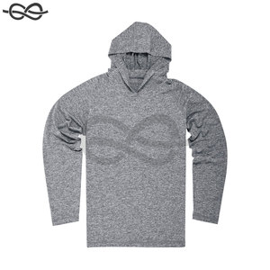 Sudadera ligera de manga larga para hombre, camiseta de entrenamiento de gimnasio, sudadera de secado rápido que absorbe el sudor, conceptos básicos reflectantes - Product Image 1