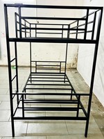 Lit superposé réglable en acier doux blanc, moderne, pour dortoir, école, appartement, hôtel, chambre commerciale (taille Full/King)