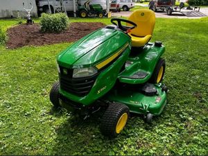 Prix d'usine tondeuse à gazon John Deer X155R tracteur à gazon avec attrape-herbe John Deer X155R tondeuse à gazon de jardin. - Product Image 3