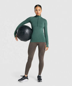 Chaqueta de Yoga de manga larga con logotipo personalizado para gimnasio, chaqueta de Yoga para mujer, chaqueta de gimnasio, ropa de entrenamiento de alta calidad, chaqueta de Yoga - Product Image 4