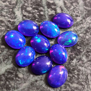 สีฟ้าโอปอล Cab,ธรรมชาติโอปอล Cabochon เอธิโอเปีย,อัญมณีหลวมสำหรับการทำเครื่องประดับ - Product Image 4