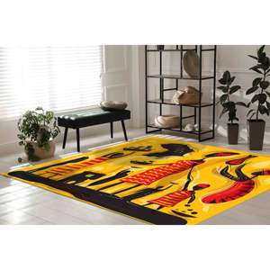 Tapis d'art familial africain : Décoration ethnique antidérapante, Tapis imprimé, Tapis en chenille - Product Image 3