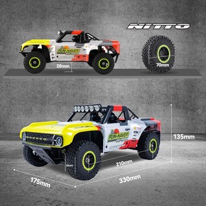 Camion RC FMS 1/18 4WD Brushless Short Course sous licence officielle Ford Bronco RTR, haute vitesse, essieux portiques, transmission à 2 vitesses - Product Image 4