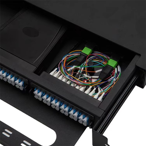 19 inch MPO MTP sợi quang vá Bảng điều khiển nối hộp mật độ cao 144 lõi 1U 2U Rack mount sợi vá Bảng điều chỉnh - Product Image 3
