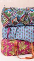 Sac fourre-tout matelassé en coton artisanal, motif géométrique, écologique, avec deux anses, doublure en toile, fermeture éclair, motifs floraux doux, tendance