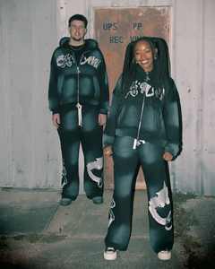 Chándal de invierno de alta calidad para hombre, conjunto de 2 piezas con cremallera, joggers holgados y trajes sostenibles, características transpirables - Product Image 4