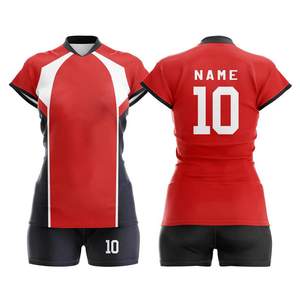 Uniformes de Voleibol Unisex de Alta Calidad, Personalizados con Impresión por Transferencia de Calor, 100% Poliéster, para Equipos Deportivos - Product Image 2