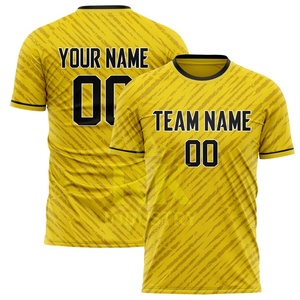 Expédition rapide, prix bas, maillot de football unisexe à impression par sublimation, design personnalisé, taille 100% polyester, séchage rapide, respirant - Product Image 3