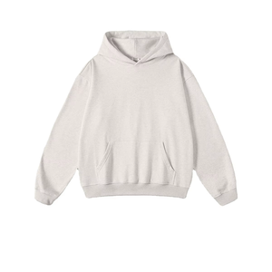 Sweat à capuche de haute qualité avec broderie personnalisée et impression en relief pour hommes, en molleton français, surdimensionné, sweat-shirts et pulls pour hommes - Product Image 4