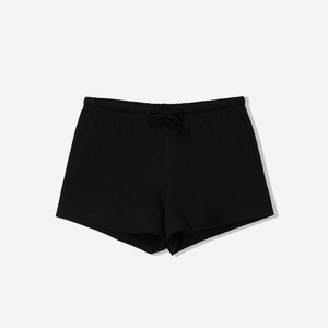 Pantalones de mezclilla de gran tamaño con logotipo personalizado para mujer Pantalones cortos de chándal lavados con ácido en blanco para mujer - Product Image 1
