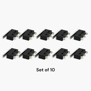 Micro-interrupteur à boulon sans roue, lot de 10, en plastique et métal, action SPDT, noir/ton argenté, nouveau, livraison gratuite - Product Image 5