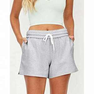 Vêtements de sport pour femmes Short de survêtement en coton polaire Personnalisable Design rayé Style Booty Poches courtes Short de bain en gros - Product Image 1