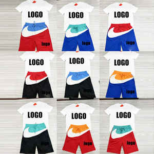 2025 camisetas y pantalones cortos holgados de manga corta de verano para hombres, trajes de chándal informales, conjunto De camiseta y pantalones cortos de verano para hombres - Product Image 1