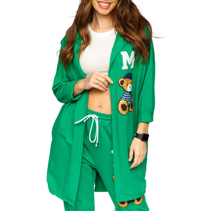 Jersey holgado bordado para mujer, sudaderas de algodón 100%, logotipo personalizado Essentials Hip Hop, recién llegado, sudaderas con capucha de gran tamaño Y2k para mujer - Product Image 6