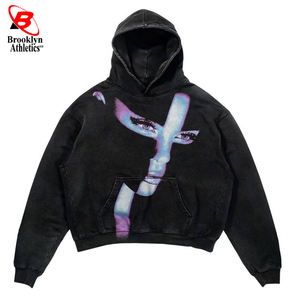 Personalizar Diseño Streetwear Moda Sudaderas con capucha de gran tamaño Puff Sudaderas con capucha - Product Image 3