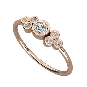 Anillo de Bodas con Diamantes Redondos - Product Image 1