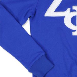 Sweat-shirt ZPB en molleton 100 % coton bleu roi pour l'hiver, broderie chenille du logo d'équipe personnalisé, équipement de sororité OEM - Product Image 6