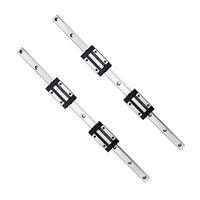 Kit rail linéaire CNC NGS HGR15 200MM avec moteur PLC, engrenage et boîte de vitesses - Bloc coulissant et composants essentiels en acier