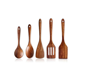 Produit chaud Cuisine en bois naturel Ustensiles en bois Cuillère en bois Outils de cuisson Cuillère Fabricant d'Inde par glowin fashion - Product Image 3