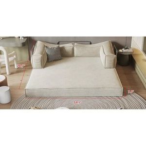 โซฟาเบดแบบโมดูลาร์สามที่นั่ง บุด้วยฟองน้ำอัดแน่น ทันสมัย เหมาะสำหรับห้องนั่งเล่นในอพาร์ตเมนต์ขนาดเล็ก - Product Image 3