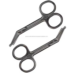 Ciseaux de stomie Ozonemed 4.4 "Ciseaux de poche de stomie à pointe ronde émoussée en acier inoxydable pour les soins de colostomie et d'iléostomie - Product Image 1