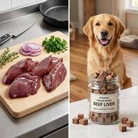 Hati Sapi Beku Halal Grade A Grosir |   100% Hati Sapi Alami dari Sapi yang Diberi Makan Rumput untuk Makanan Hewan Peliharaan & Konsumsi Manusia